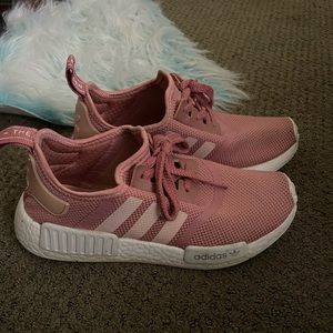 pink Adidas NMD’s raw pink